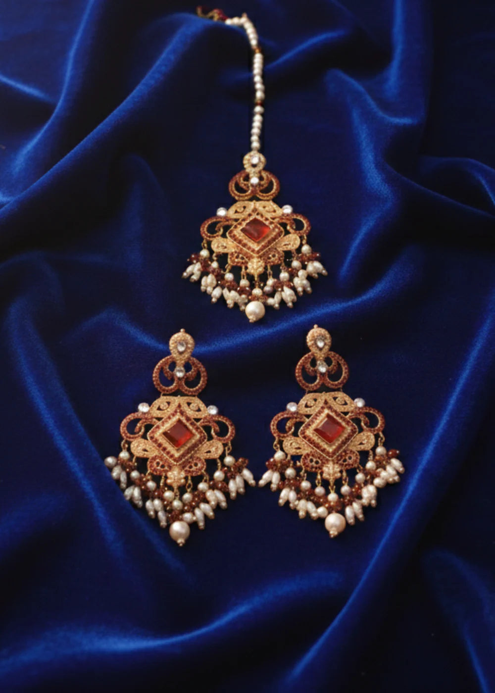 Maroon Earrings